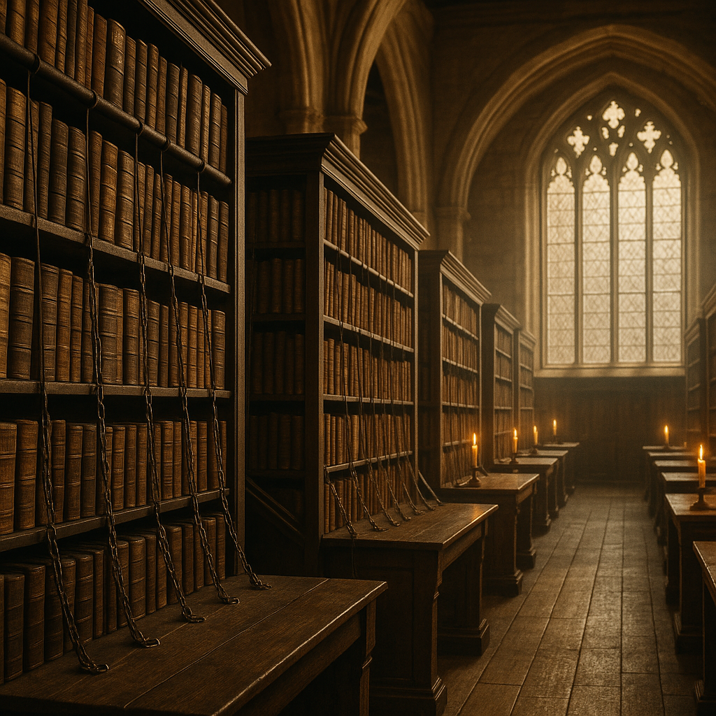 The Chained Library: Britain’s Remarkable Medieval Tradition of Bolting Books to the Shelves