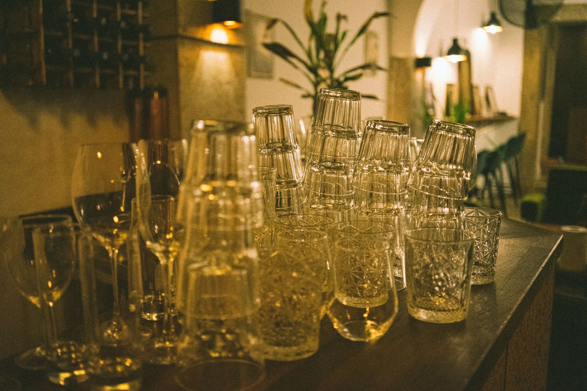 Interior detail of a historic English tavern showing wine vessels — part of the history of English alehouse tavern inn difference